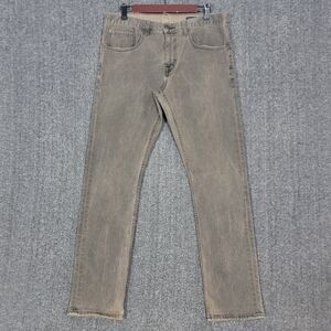 Cremieux Premium Denim Jeans Mens 34x31* Brown Straight Leg Comfort Stretch
